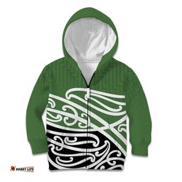 Green Fern New Zealand Kowhai Ngutukak Kid Hoodie LT9