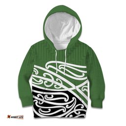 Green Fern New Zealand Kowhai Ngutukak Kid Hoodie LT9