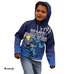 Personalised Geelong Pride Kid Hoodie Claws Out for Glory LT9