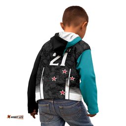 Custom NZ Cricket Pride Kid Hoodie Silver Fern Fan Supporter Apparel LT9