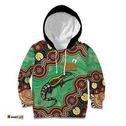 Personalised Australia Goanna NAIDOC Week 2026 Kid Hoodie 50 Years of Deadly Aboriginal Art LT14