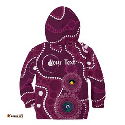 Sea Eagles NAIDOC Week 2026 Personalised Kid Hoodie 50 Years of Deadly Aboriginal Art LT14