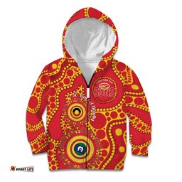 Suns NAIDOC Week 2026 Personalised Kid Hoodie 50 Years of Deadly Aboriginal Art LT14