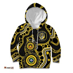 Richmond NAIDOC Week 2026 Personalised Kid Hoodie 50 Years of Deadly Aboriginal Art LT14