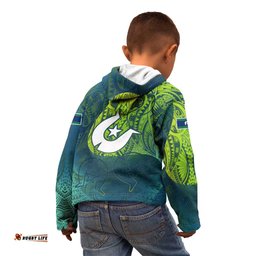 Torres Strait Islands Kid Hoodie Vibrant Polynesian Tribal Pattern Art TS04