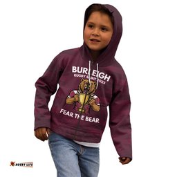 Pride of Burleigh Rugby Spirit Custom Kid Hoodie Queensland Grand Final Edition 2025 LT9