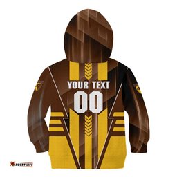 Personalized Hawthorn Hawks Kid Hoodie Modern Geometric Sports Graphic Style TS04