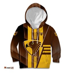 Personalized Hawthorn Hawks Kid Hoodie Modern Geometric Sports Graphic Style TS04