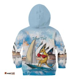 Personalised Australia Sailing Kid Hoodie Life Is Better On A Boat LT14