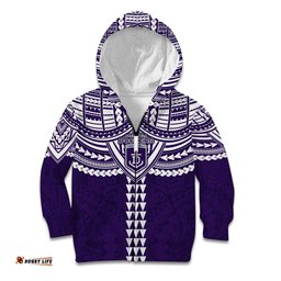 Personalized Fremantle Dockers Kid Hoodie Polynesian Tribal Pattern Heritage Football TS04