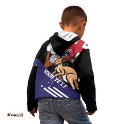 Personalised Australia Kangaroo Koala Together Kid Hoodie Special Edition LT01