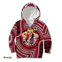 St Kilda Football Club Kid Hoodie Indigenous Monochrome Dot Art Mascot Style TS04