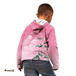 Personalised Pink Boronia of Hope Kid Hoodie Australias Fight Against Breast Cancer LT9