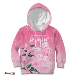 Personalised Pink Boronia of Hope Kid Hoodie Australias Fight Against Breast Cancer LT9