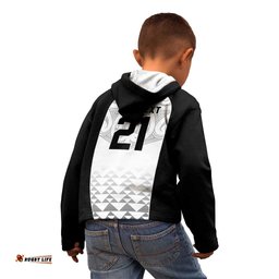 World Football 2026 New Zealand Custom Kid Hoodie All White Fern Maori Tribal LT9