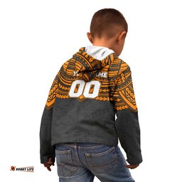 Personalized GWS Giants Kid Hoodie Polynesian Tribal Pattern Heritage Football TS04