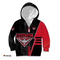 Personalized Essendon Bombers Kid Hoodie Modern Geometric Sports Graphic Style TS04