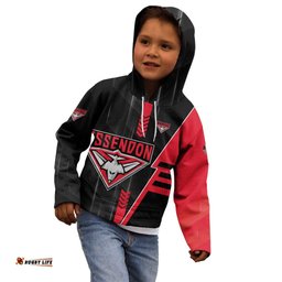 Personalized Essendon Bombers Kid Hoodie Modern Geometric Sports Graphic Style TS04