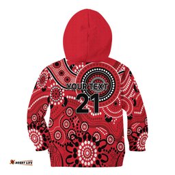 Renegades Cricket Custom Kid Hoodie Australian Aboriginal LT9