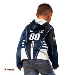 Personalized Geelong Cats Kid Hoodie Modern Geometric Sports Graphic Style TS04