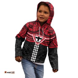 Personalized St Kilda Saints Kid Hoodie Polynesian Tribal Pattern Heritage Football TS04