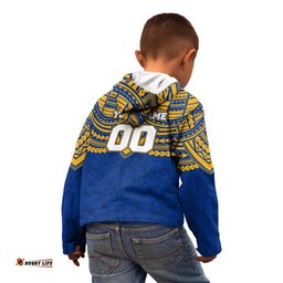 Personalized West Coast Eagles Kid Hoodie Polynesian Tribal Pattern Heritage Football TS04