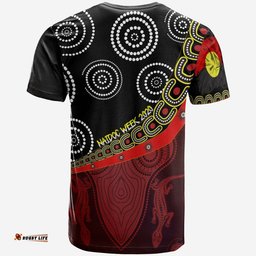 Kid T-Shirts - Aboriginal Flags & Dot Acrylic Paint Style Naidoc