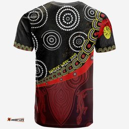 Kid T-Shirts - Aboriginal Flags & Dot Acrylic Paint Style Naidoc