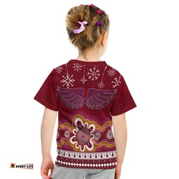 Manly Sea Eagle Aboriginal Christmas Red Wings KID T-Shirt