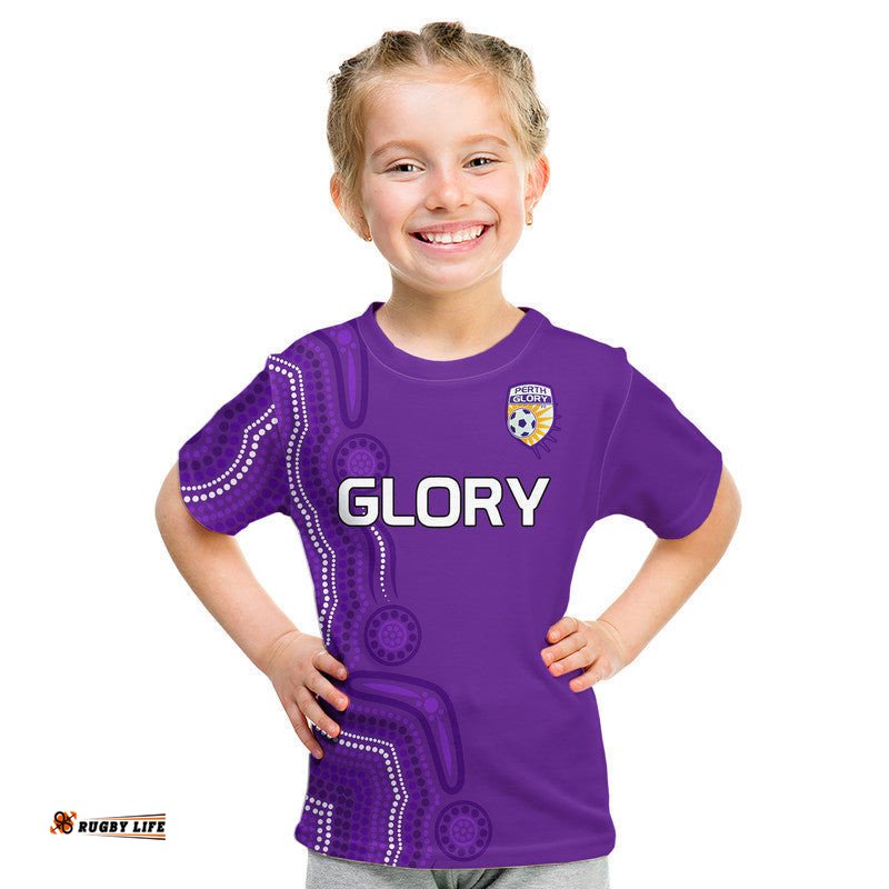 Perth Glory Soccer Kid T Shirt Aboriginal