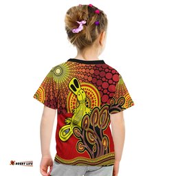 Aboriginal Platypus T Shirt KID Tree On The Hill Sunshine