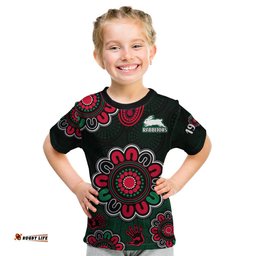 NRL Rabbitohs Rugby Kid T Shirt The Bunnies 1908 Aboriginal