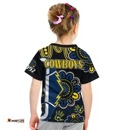 NRL North Queensland Cowboys Rugby Kid T Shirt Est 1992 Aboriginal Est 1992 Aboriginal