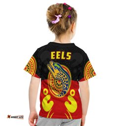 Eels Indigenous T Shirt KID Style Aboriginal Flag