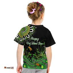 Happy King Island Show T Shirt KID Aboriginal Tasmania Australia