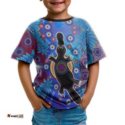 Kids Aboriginal T-shirt - Indigenous Platypus