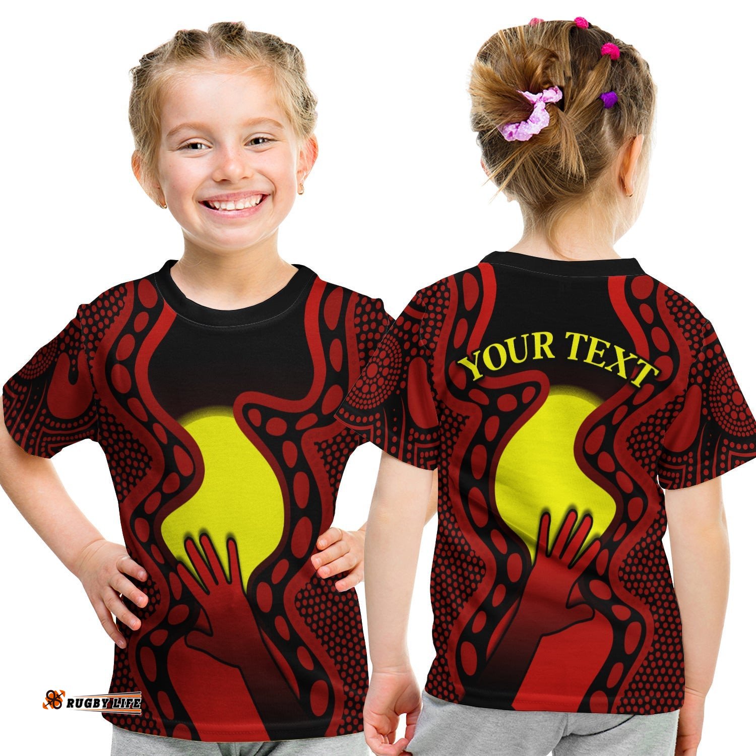Custom Personalised Aboriginal Australians T Shirt KID Simple But Significant