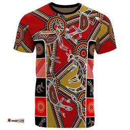 Kid Aboriginal T-shirts, Kangaroo Dot Painting Patterns