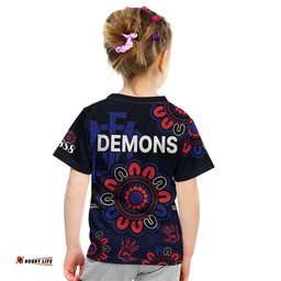 AFL Melbourne Demons 1858 Aboriginal Kid T Shirt