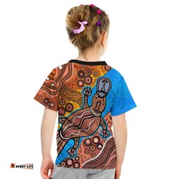 Aboriginal Platypus T Shirt KID Tribal No.5