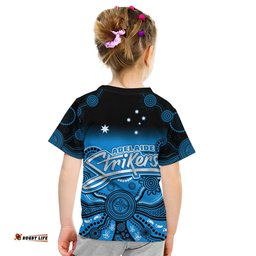 Adelaide Strikers T Shirt KID Gradient Aboriginal Dot Painting