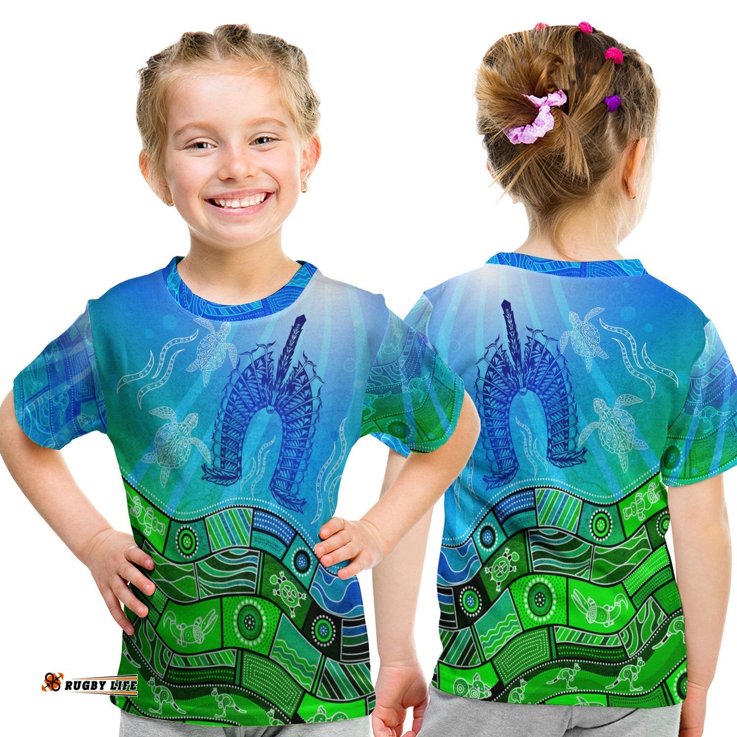 Aboriginal Torres Strait Islands T Shirt KID Towards The Light