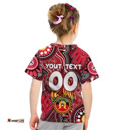 Personalised NAIDOC Week 2024 St Kilda Saints Kid T Shirt Australian Aboriginal Hand Painting