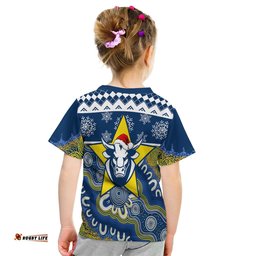 Aboriginal Art Cowboys Merry Christmas KID T-Shirt