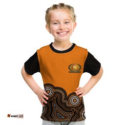Custom Personalised And NumberPerth Scorchers T Shirt KID Cricket Aboriginal Style