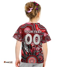 Personalised Saints NAIDOC Week 2024 Kid T Shirt Aussie Aboriginal Art