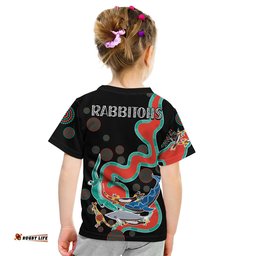 Rabbitohs T Shirt KID Go The Bunnies Aboriginal