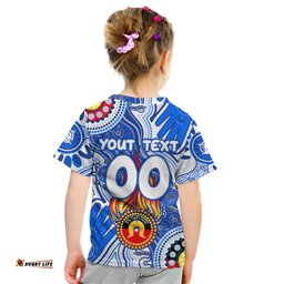Personalised NAIDOC Week 2024 Melbourne Demons Kid T Shirt Australian Aboriginal Hand Painting