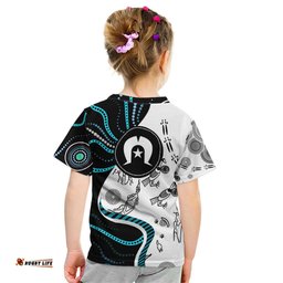 Aboriginal Pattern Torest Strait Island Kid T Shirt TS04