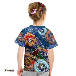 Personalised Knights NAIDOC Week 2024 Kid T Shirt Australia Aboriginal Dot Painting